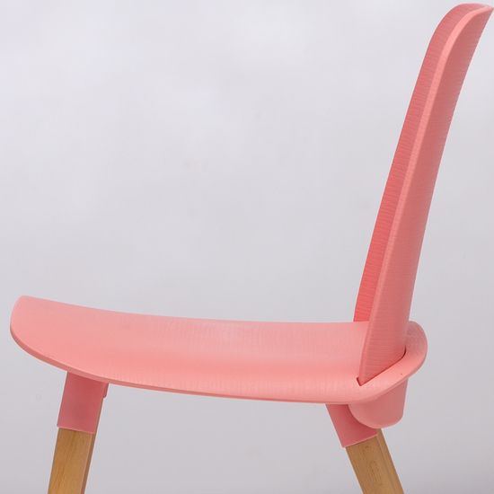 Стул пластиковый обеденный Nerd розовый