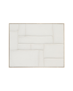 Klis Картина из белого льна с геометрическими фигурами, 80 х 100