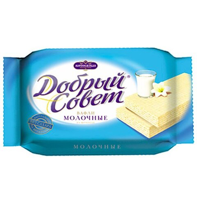 ШТУЧКА ВАФ ВОР ДОБРЫЙ СОВЕТ МОЛОЧ,НА ФРУКТОЗЕ 73 ГР*48 АКЦИЯ
