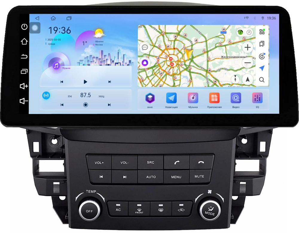 Магнитола для Lexus RX300 U10, Toyota Harrier 1 1997-2003 (любая комплектация) - FarCar монитор 12.3" 2K QLED на Android 14, TS10, CarPlay, 4G SIM-слот