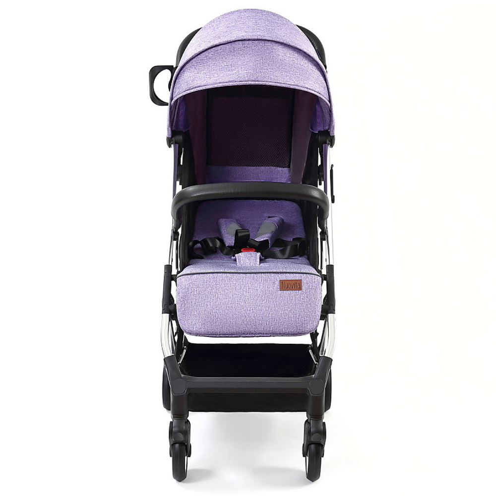Детская прогулочная коляска Nuovita Anima lilla, Argento / Сиреневый, Серебряный