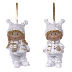 GAEM Фигурка декоративная подвесная "Дети", L3 W2,5 H6,5 см, 2в.