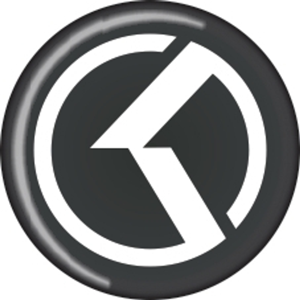 Наклейки  на колпаки D-6см - "Kia" (объемная) голографическая (черный фон) (кт4шт) 02563