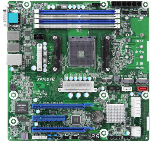 Материнская плата mATX ASRock X470D4U/VN RTL
