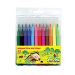 Фломастеры 12 цв. кисточки (Каляка-Маляка)