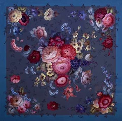 Silk scarf &quot;Summer kiss&quot;