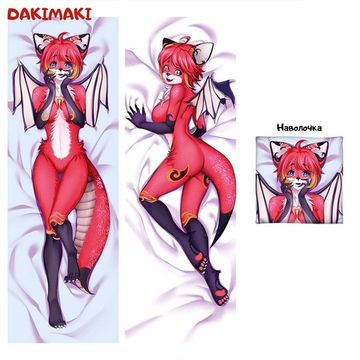 Дакимакура Фурри Дракон-лис арт. 0637