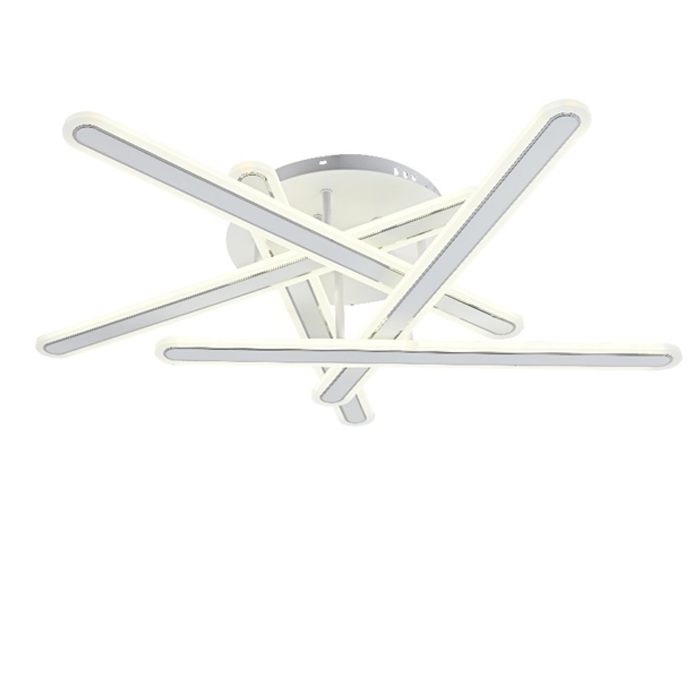 Потолочная светодиодная люстра Mirastyle JX-73030/5 WH+CR