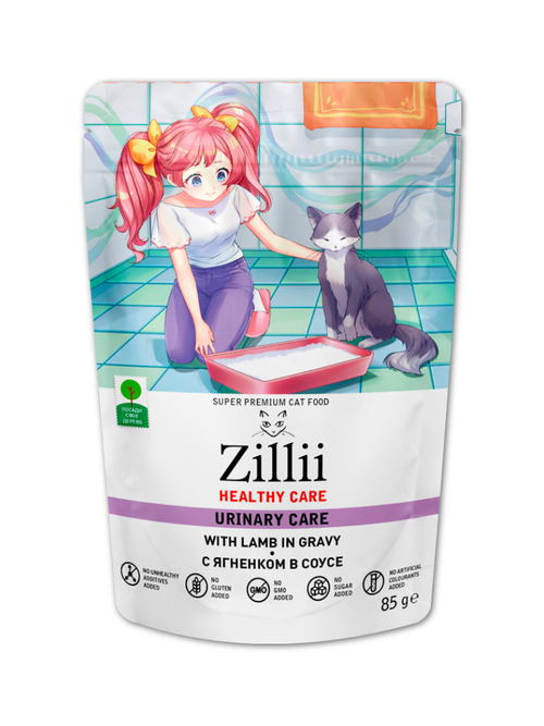 Zillii корм консервированный для кошек для PH контроль пауч