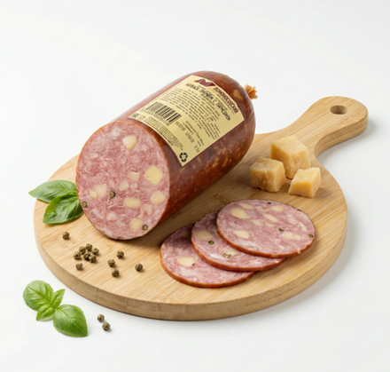 Колбаса Премиум с пармезаном п/к, Ломоносовский МК