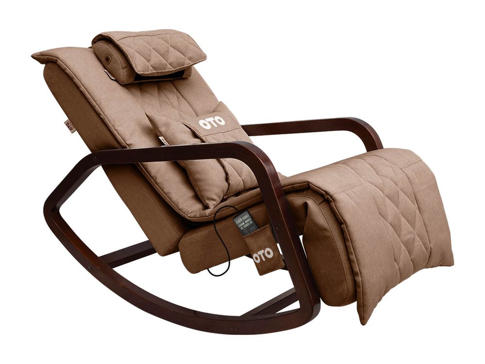 Массажное кресло-качалка OTO Grand Life OT2007 ШОКОЛАД (Рогожка)