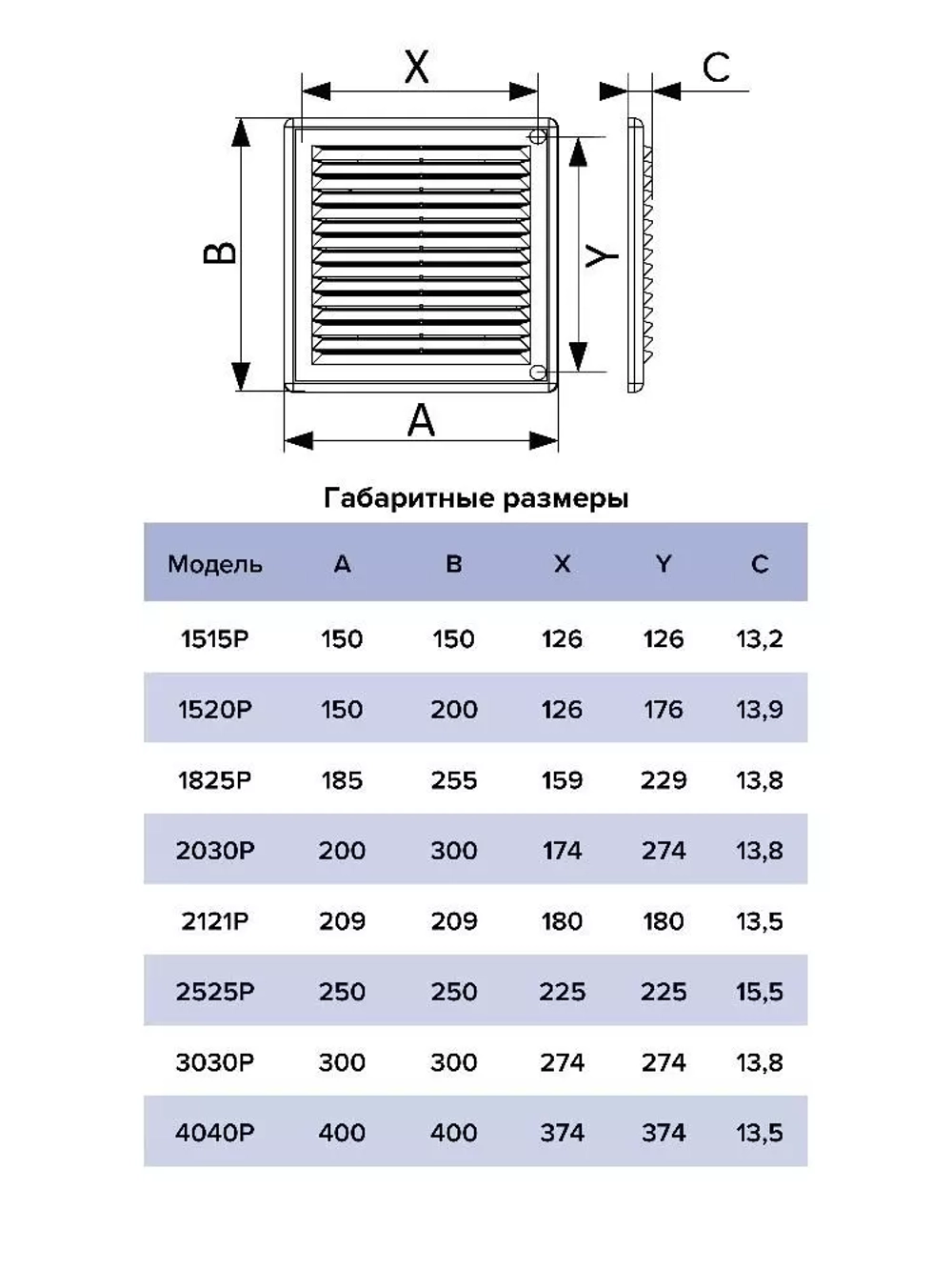 Решетка 300*300 3030Р вентиляционная разъемная с сеткой 300х300 ERA