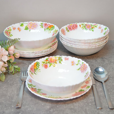 Столовый набор 13 предметов "Агнес", стеклокерамика, Jewel 7001