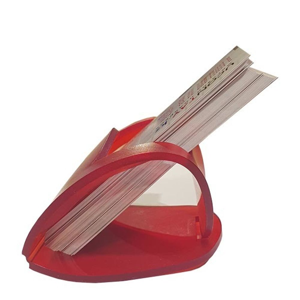 Подставка под визитки Красный