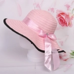 Шляпа женская с широкими полями «TiraMiSu- Бэлла», микс 6 цветов, р58, ширина полей 11 см