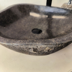 Раковина из речного камня RS-66035 60х50х14 из натурального камня