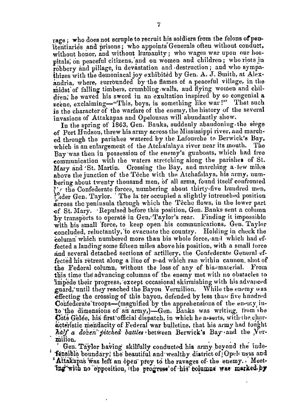 Official report relative to the conduct of federal troops in western Louisiana, during the invasions of 1863 and 1864 | H.W. Allen