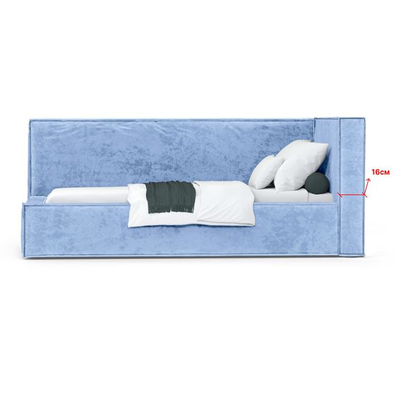 Кровать Bever ПРАВАЯ 90 с подъемным механизмом Nebby 311