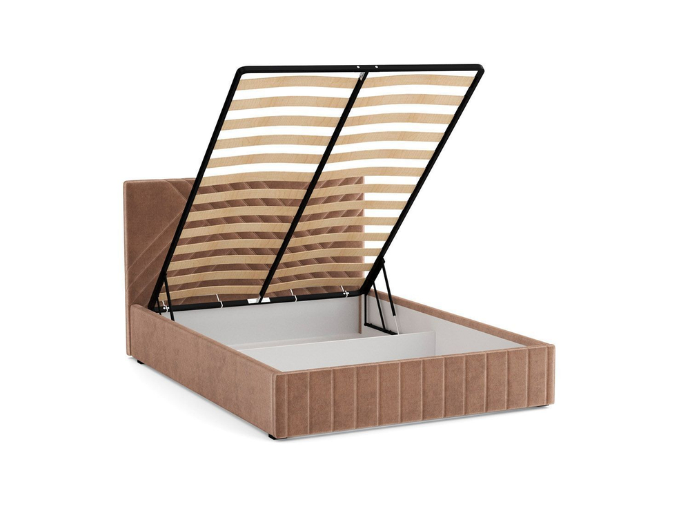 Кровать Гамма 1600 велюр тенерифе хумус