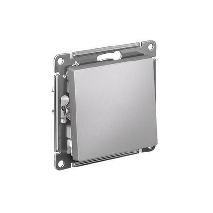Выключатель 1-кл. СП AtlasDesign 10А IP20 (сх. 1) 10AX механизм алюм. SE ATN000311