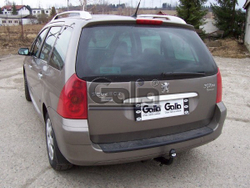Фаркоп оцинкованный Galia P036A для Peugeot 307 универсал 2002-2008(паспорт и сертификат в комплекте)(без электрики)