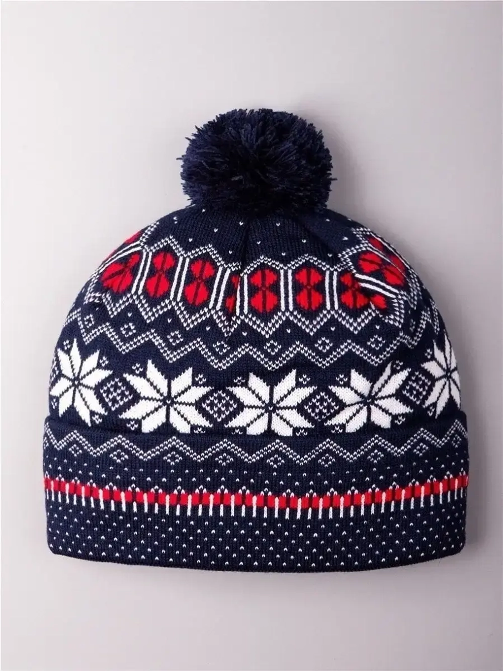 Шапка зимняя вязаная