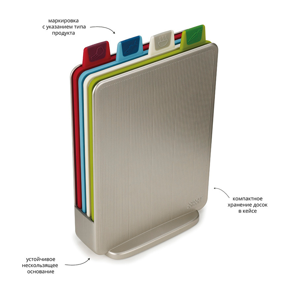 Набор разделочных досок index™ mini серебристый