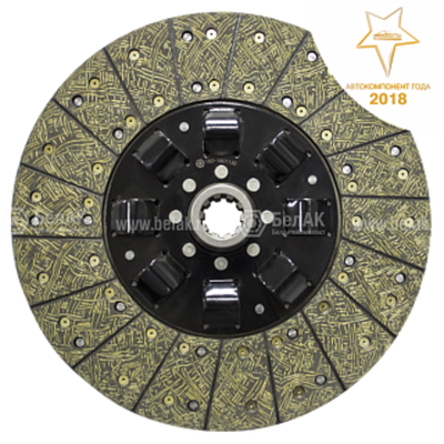 Диск (ан.182-1601130) сцепления ведомый МАЗ, УРАЛ, КРАЗ (ЯМЗ) БелАК