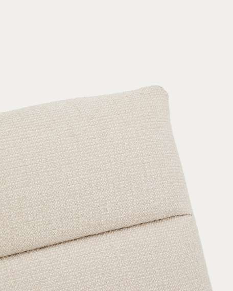 Лаунж-кресло Asen, бежевый шенилл, черные ножки