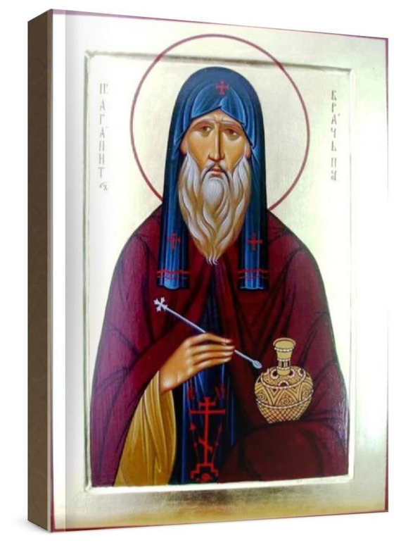 Агапит Печерский (рукописная икона)