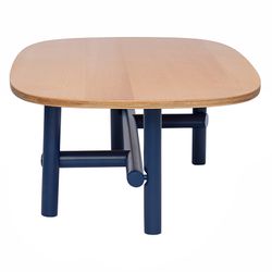 Стол журнальный Ottal, 110х59,5х32 см, бук, бежевый/синий