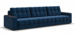 Диван Босс Гранд Велюр Монолит синий