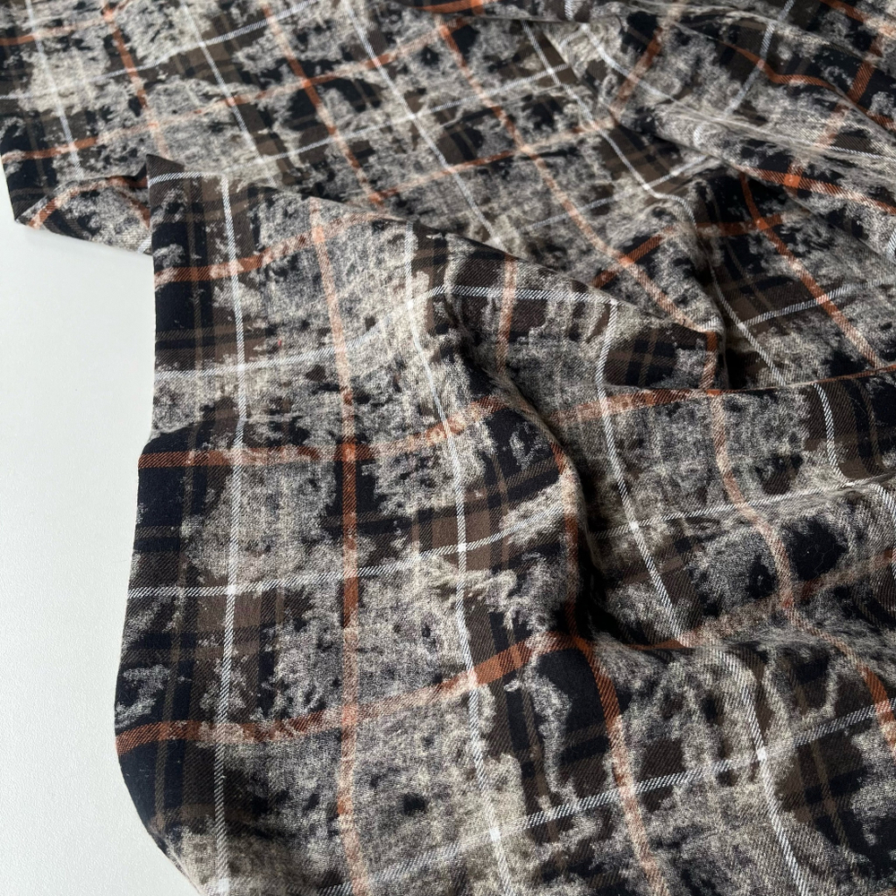 Фуле варенка коричневая клетка