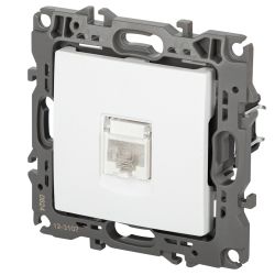 Розетка ЭРА Серия 12 12-3107-01М информационная RJ45 белый матовый