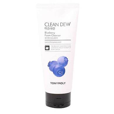 Tony Moly Пенка для умывания с черникой - Clean dew foam cleanser blueberry, 180мл