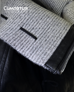 Куртка до -20 в черном цвете с декоративным воротником