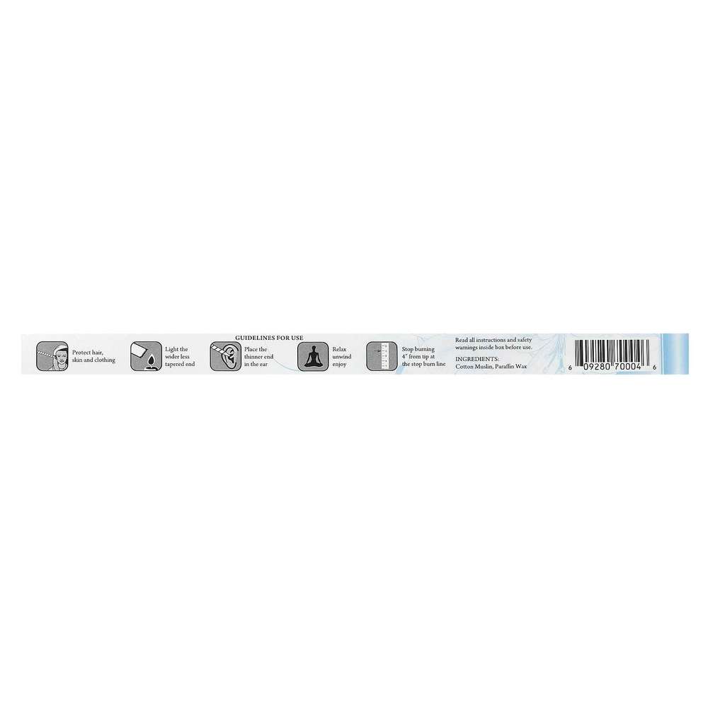 Wally's Natural, Парафиновые ушные свечи Professional Collection, без запаха, 4 свечи