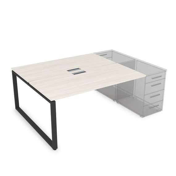 СТБ-О.989 Стол системы БЕНЧ на 2 рабочих места, приставной (1400*1635*750)