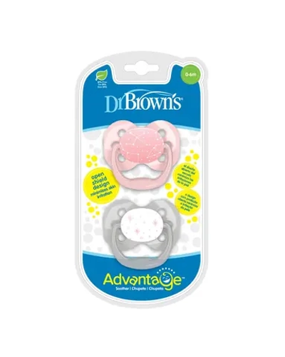 Пустышка Dr Brown's Advantage 2шт с 0месяцев PA12001