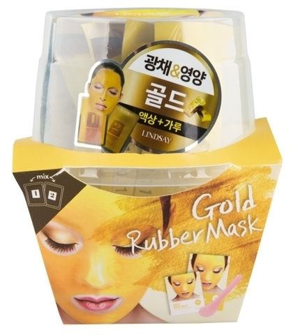 LINDSAY МАСКА АЛЬГИНАТНАЯ ДЛЯ ЛИЦА С КОЛОИДНЫМ ЗОЛОТОМ LUXURY MAGIC MASK CUP GOLD, 65 G + 6,5 G