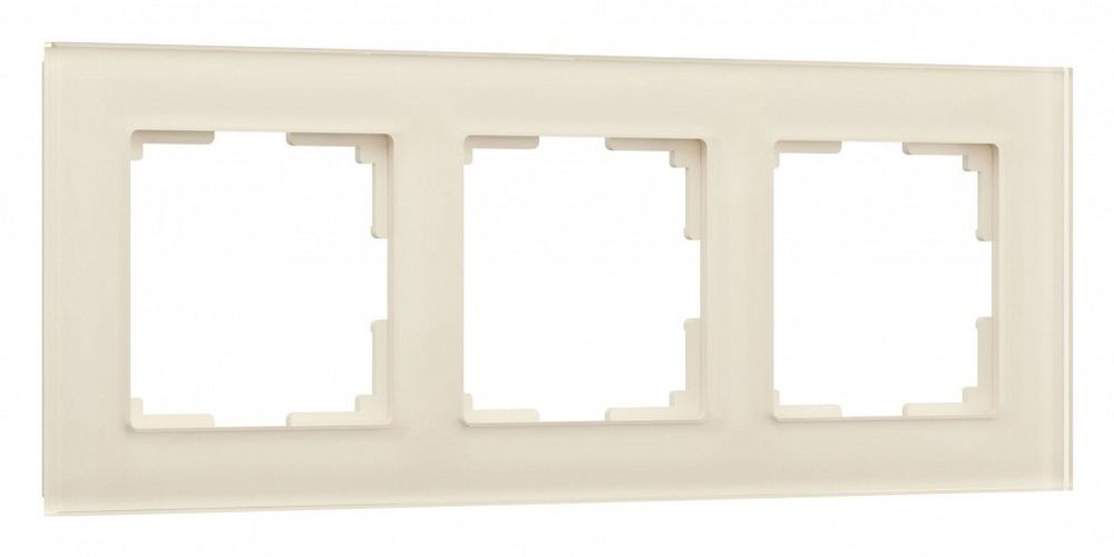 Рамка на 3 поста Werkel Favorit (молочный, стекло) W0031141