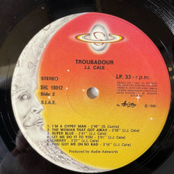 Винтажная виниловая пластинка LP J.J. Cale Troubadour (Italy 1980) Hey Baby