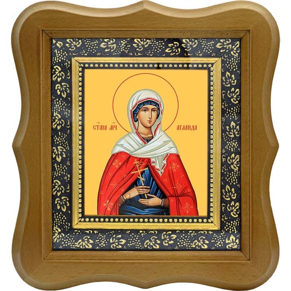 Аглаида Мученица. Икона на холсте.