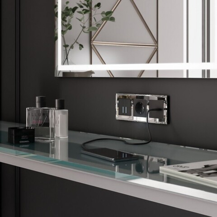 Рамка на 3 поста Diamant (зеркальный)