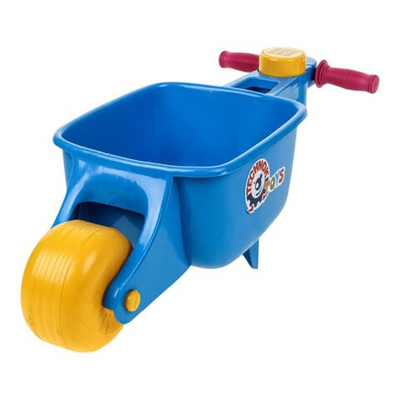 Тачка пластиковая детская с пищалкой, цвет в ассортименте, 57x22 см