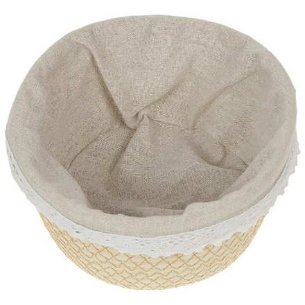 Кашпо плетеное (бумага), D20хН10см (Натуральный)