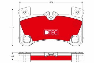 TRW - GDB1775DTE-TRW - Brake Pad Set, disc brake