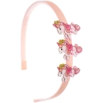 Ободок для волос детский на блистере «РОЗОВОЕ ОБЛАКО», единорог, микс 6 цветов, 1см