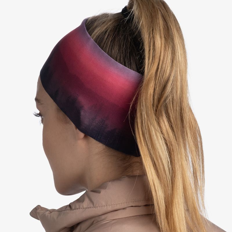 Теплая спортивная повязка на голову Buff Headband Tech Fleece Haera Mauve Фото 4