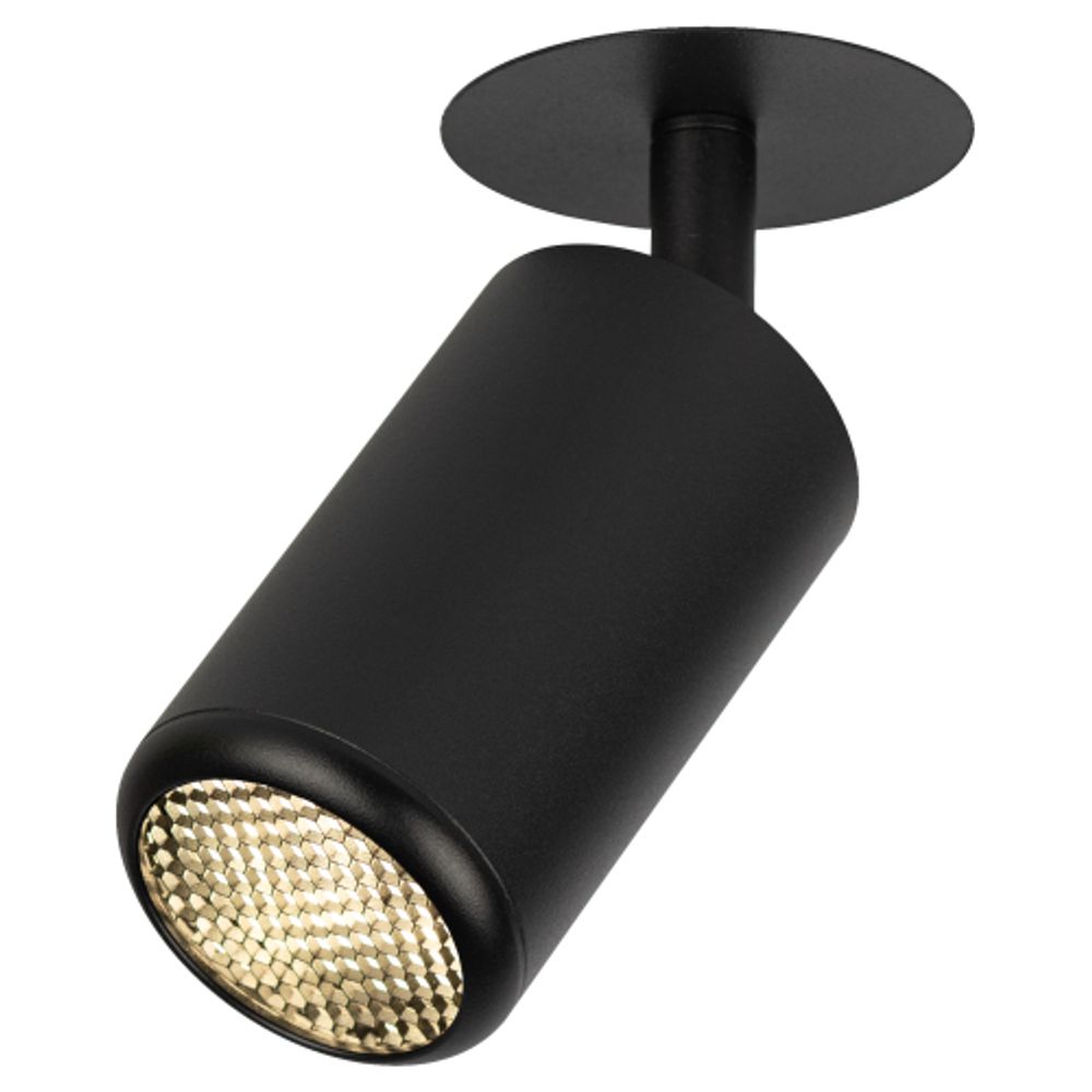 Встраиваемый светильник алюминиевый ЭРА KL106 BK MR16 GU10 черный матовый